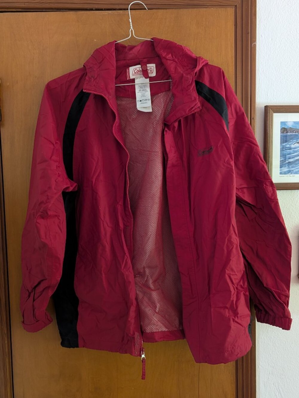 Red Coleman Rain Jacket